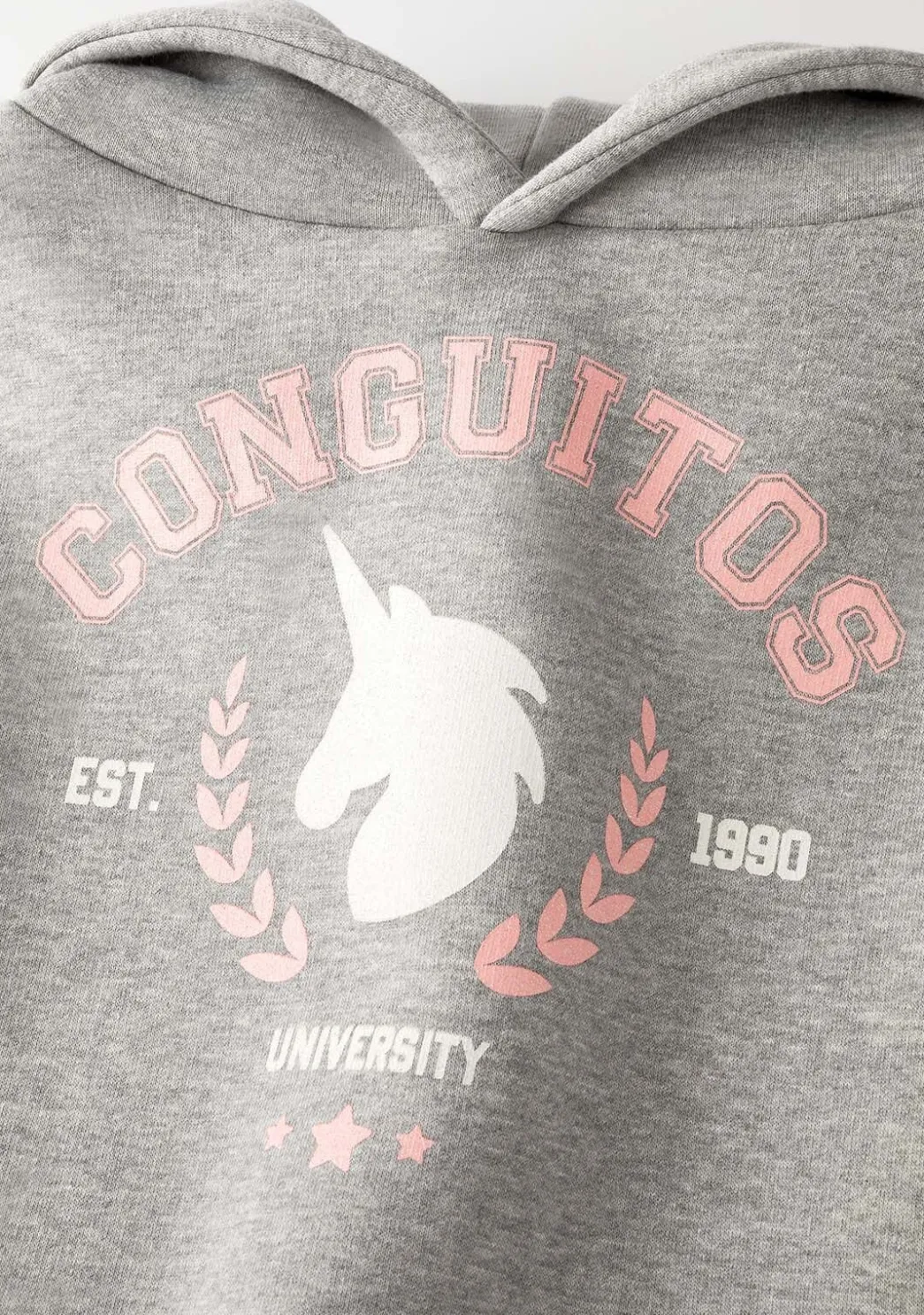 Outlet Sudadera De Niña Unicornio University Gris Sudaderas