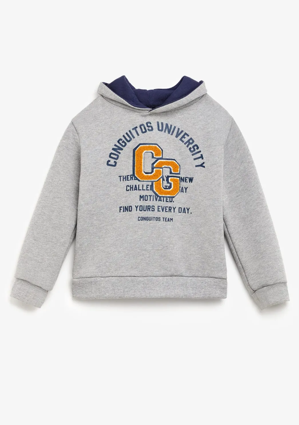 Hot Sudadera Universidad Gris Sudaderas