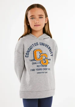 Hot Sudadera Universidad Gris Sudaderas