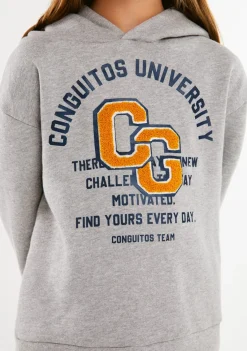 Hot Sudadera Universidad Gris Sudaderas