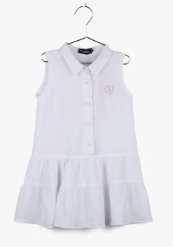 Clearance Vestido Camisero De Niña Blanco Vestidos De Verano|Vestidos