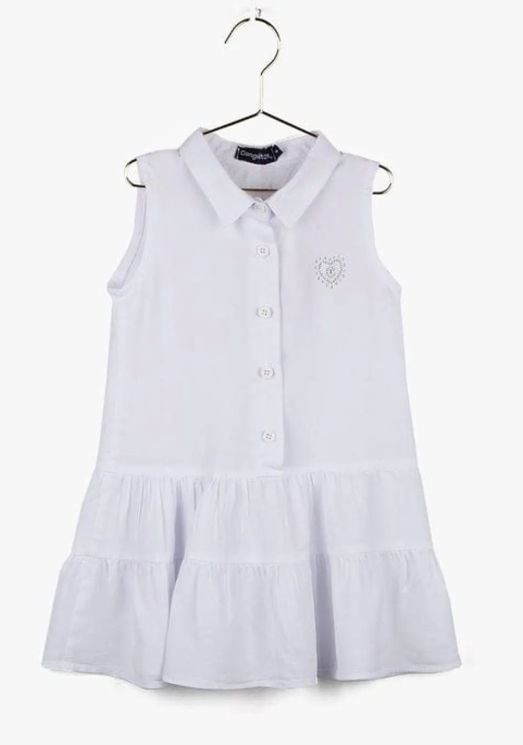Clearance Vestido Camisero De Niña Blanco Vestidos De Verano|Vestidos