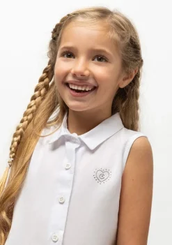 Clearance Vestido Camisero De Niña Blanco Vestidos De Verano|Vestidos