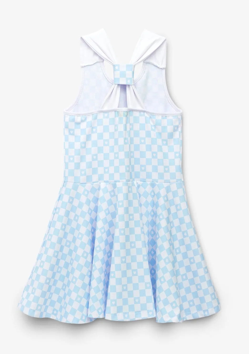 Outlet Vestido De Niña Skater Cuadros Azul Claro Vestidos De Verano|Vestidos