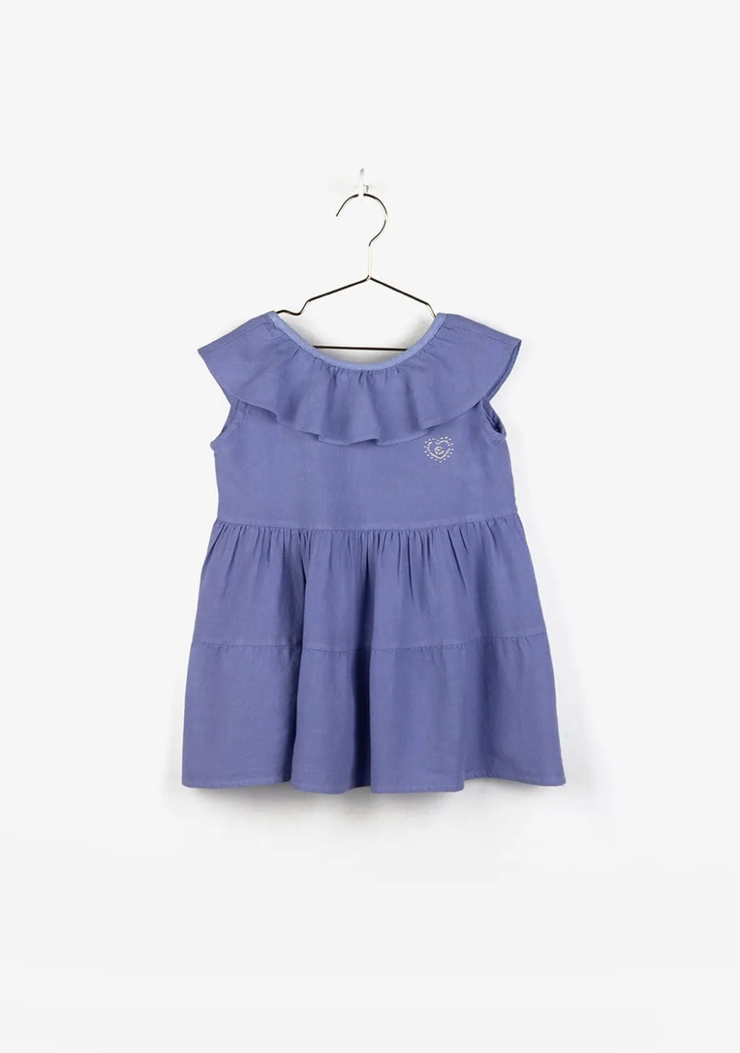 Best Sale Vestido De Niña Volante Azul Vestidos De Verano|Vestidos