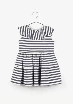 Shop Vestido De Niña Volante Rayas Marino Vestidos De Verano|Vestidos