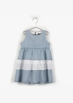 Sale Vestido De Niña Volantes Denim Vestidos De Verano|Vestidos