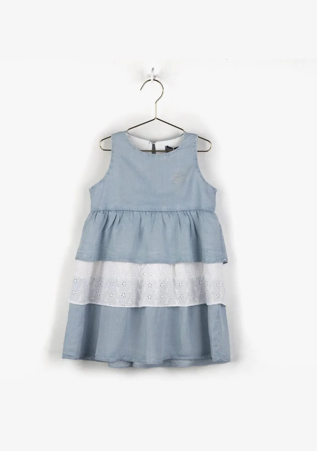 Sale Vestido De Niña Volantes Denim Vestidos De Verano|Vestidos