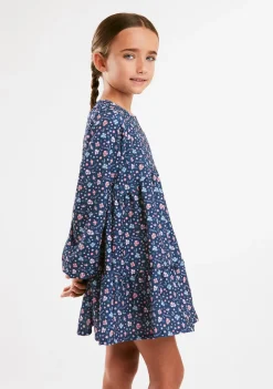 Discount Vestido Estampado Flores Marino Vestidos