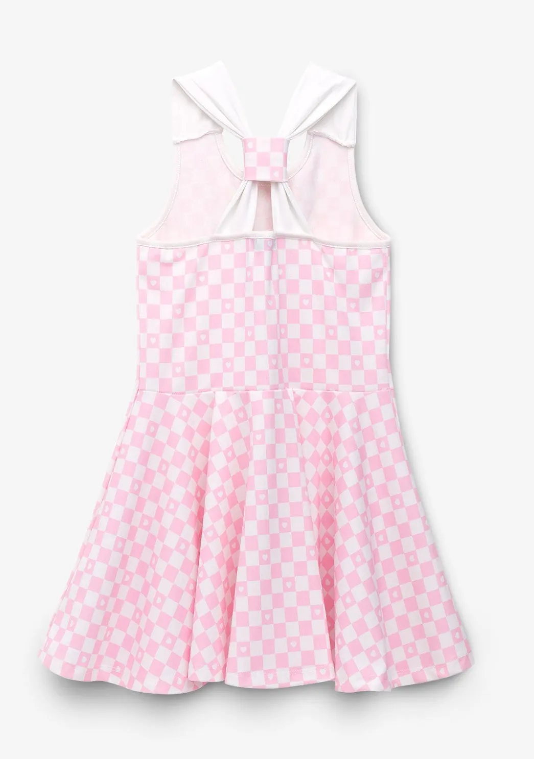 Store Vestido Niña Skater Cuadros Rosa Vestidos De Verano|Vestidos