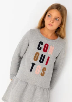 Flash Sale Vestido Sudadera De Niña Gris Vestidos Sudadera|Vestidos