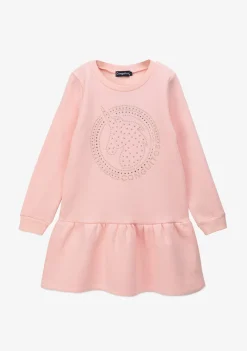 Shop Vestido Sudadera De Niña Strass Unicornio Rosa Vestidos Sudadera|Vestidos