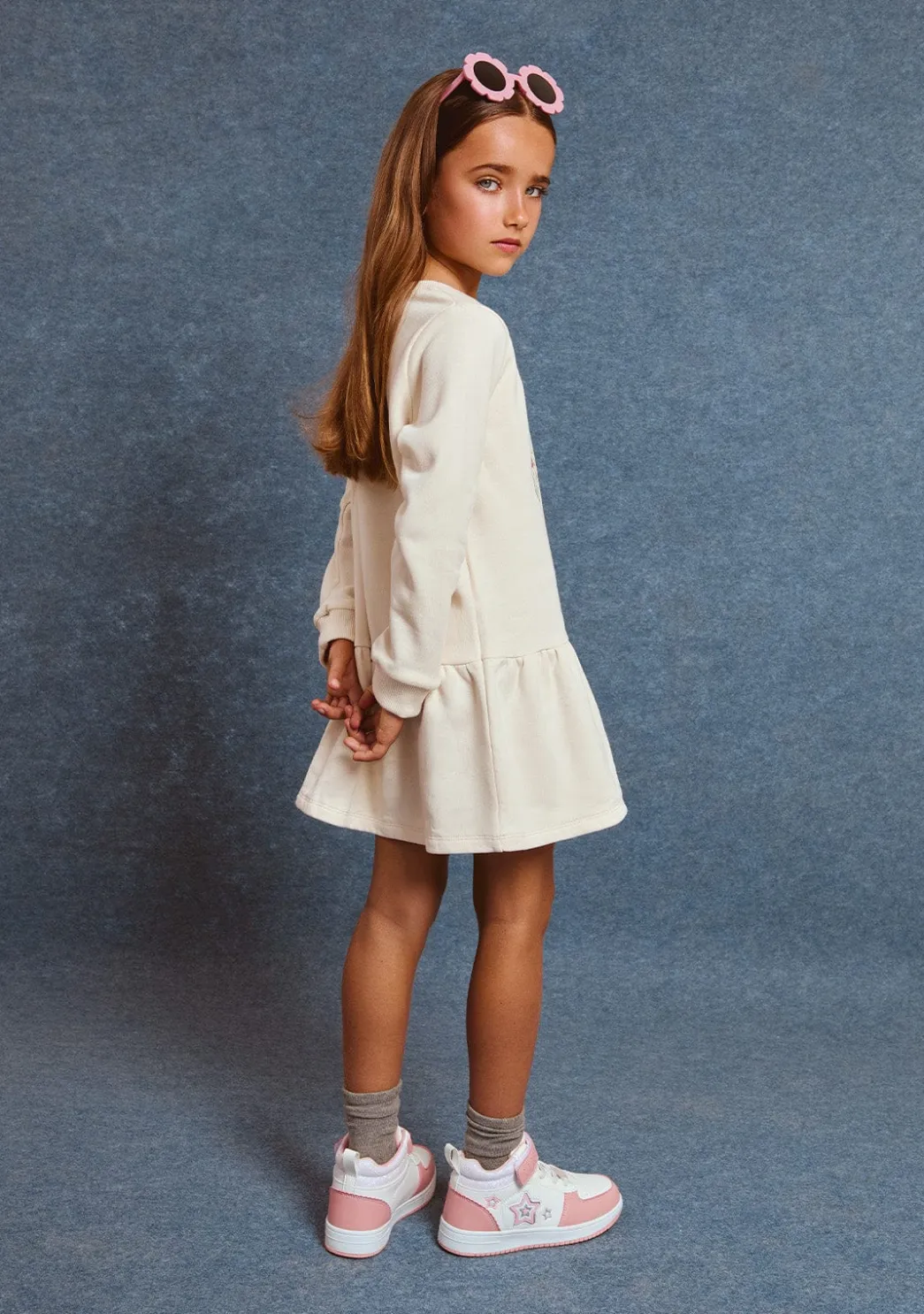 Discount Vestido Sudadera Unicornio Beige Vestidos