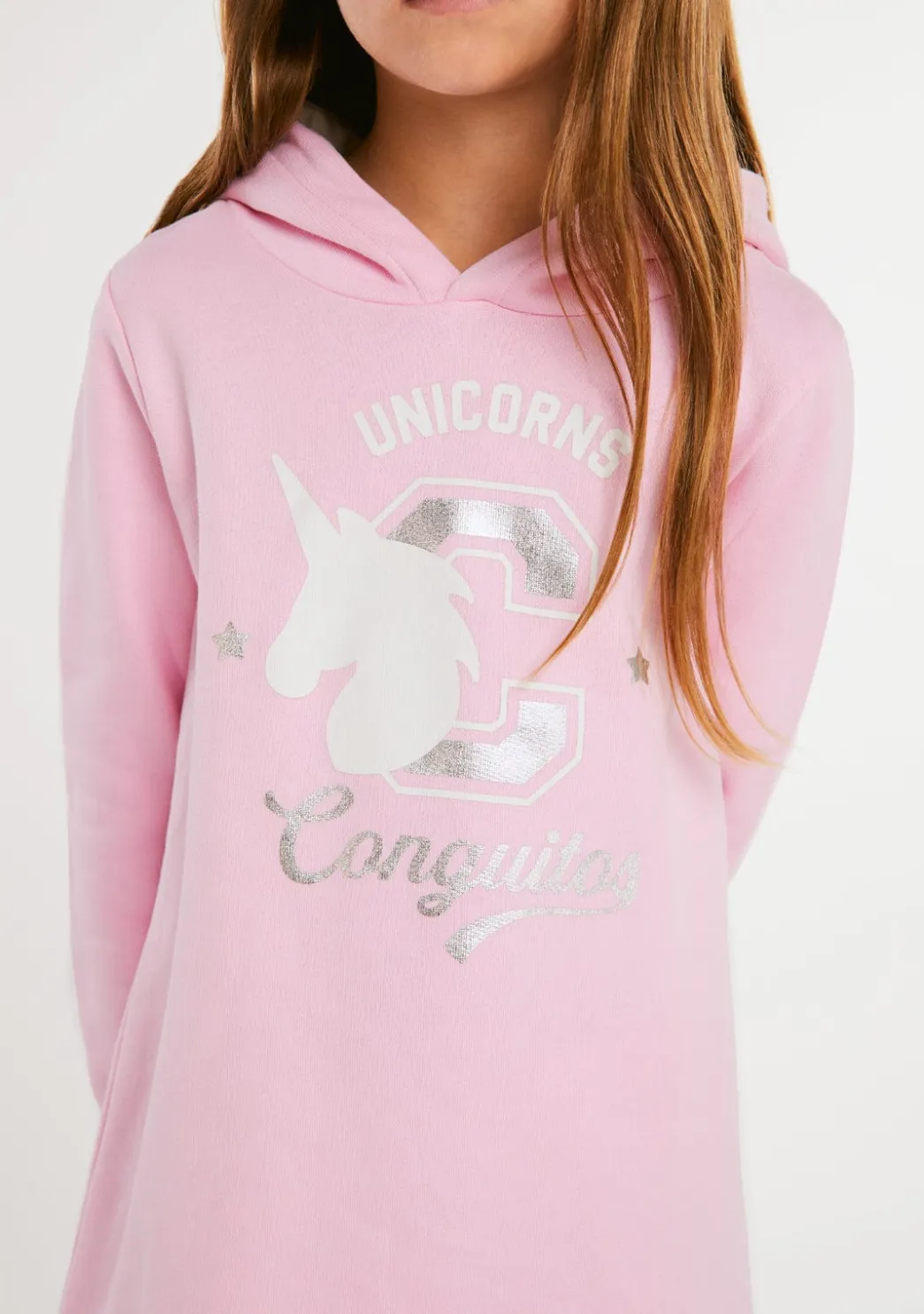 New Vestido Sudadera Unicornio Rosa Vestidos Sudadera|Vestidos