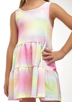 New Vestido Volantes Tie Dye Vestidos De Verano|Vestidos