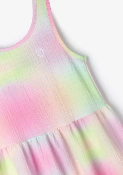 New Vestido Volantes Tie Dye Vestidos De Verano|Vestidos