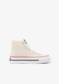 Online Zapatillas Altas Basic Blanco Roto B&W Zapatillas|Zapatillas