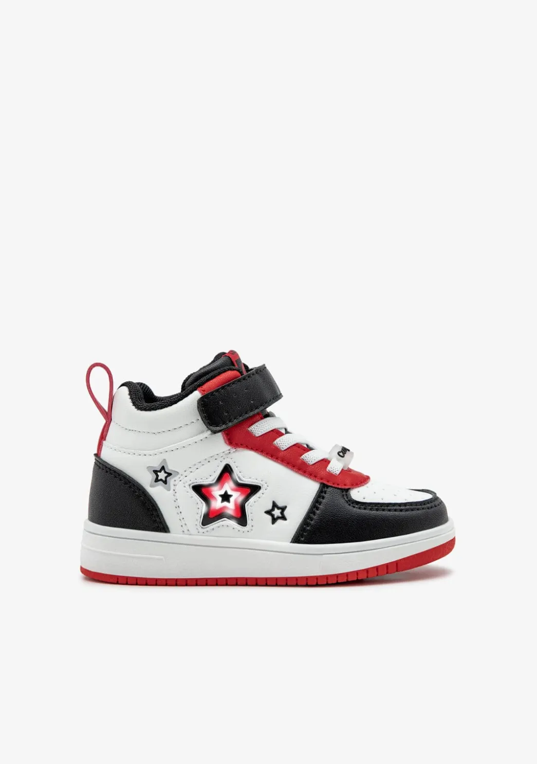 Online Zapatillas Altas Con Luces Estrellas Negro Zapatillas Con Luces|Zapatillas