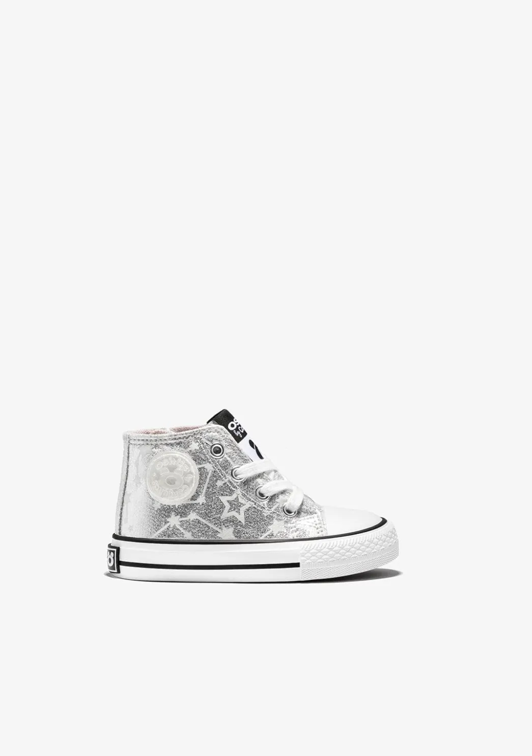 Sale Zapatillas Altas De Bebé Brillo En La Oscuridad Estrellas Plata Zapatillas|Zapatillas