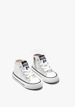 Sale Zapatillas Altas De Bebé Brillo En La Oscuridad Estrellas Plata Zapatillas|Zapatillas