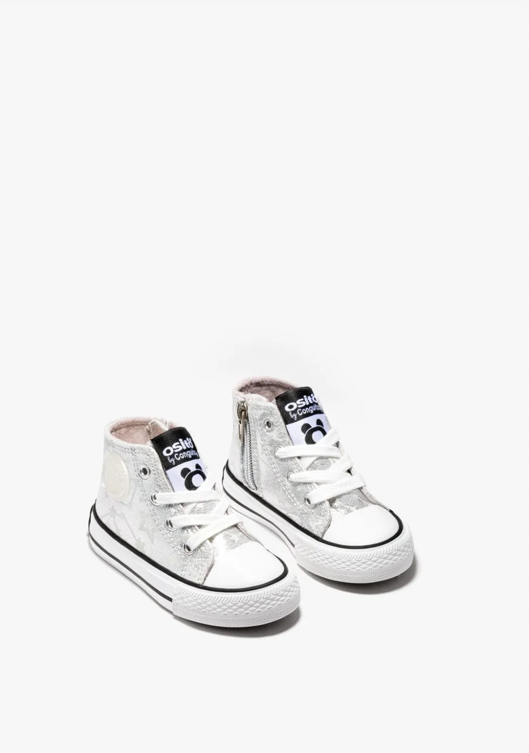 Sale Zapatillas Altas De Bebé Brillo En La Oscuridad Estrellas Plata Zapatillas|Zapatillas