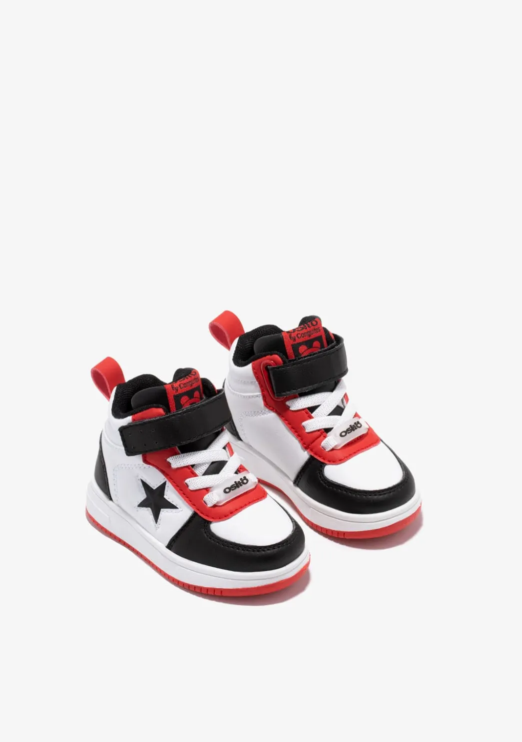 Discount Zapatillas Altas De Bebé Con Luz Estrella Negro Zapatillas|Zapatillas Con Luces