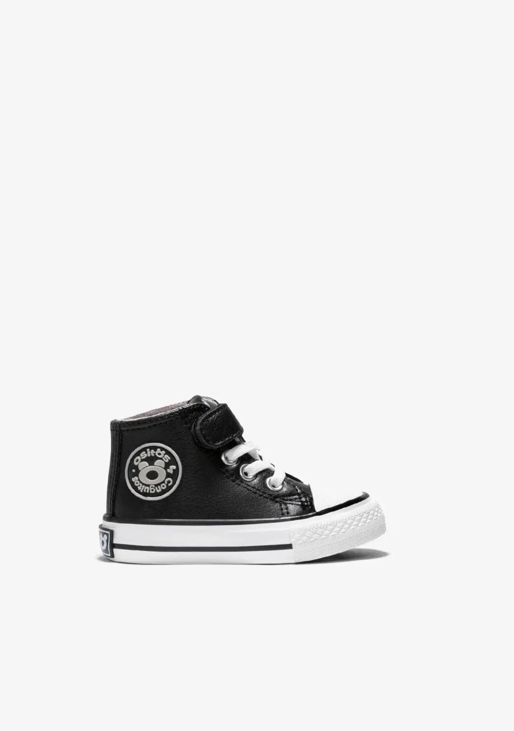Online Zapatillas Altas De Bebé Tira Adherente Napa Negro Zapatillas|Zapatillas