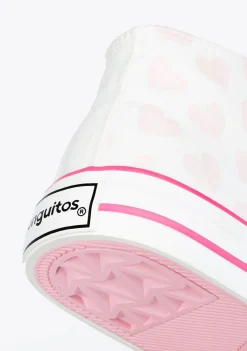 Best Sale Zapatillas Altas De Niña Solares Blanco Zapatillas