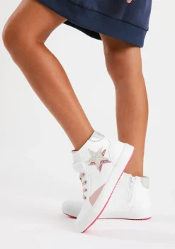 Hot Zapatillas Altas Estrella Blanco Zapatillas