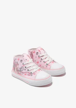 Hot Zapatillas Altas Hada Rosa Zapatillas