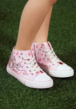 Hot Zapatillas Altas Hada Rosa Zapatillas