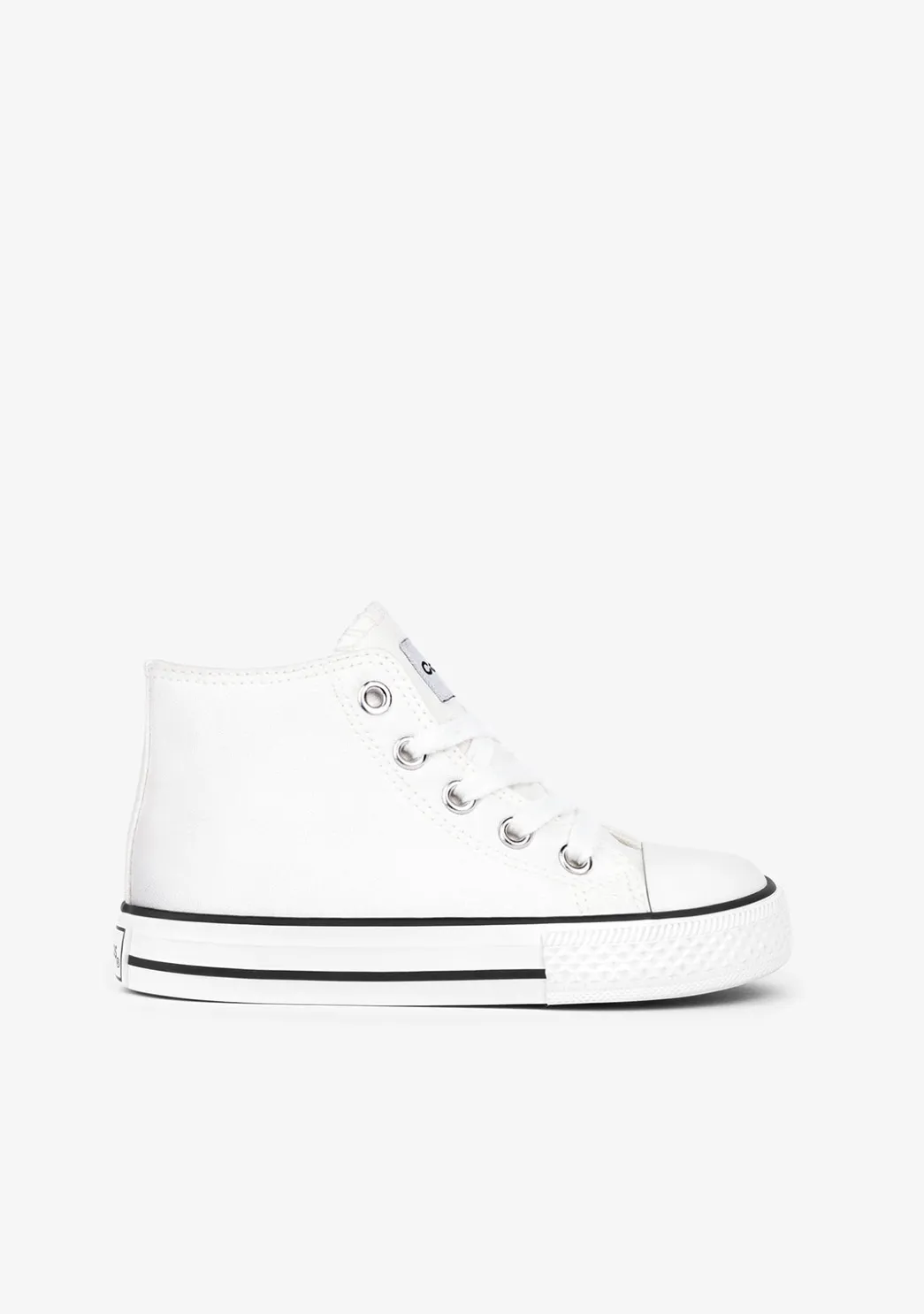 New Zapatillas Altas Lona Blanco Zapatillas|Zapatillas