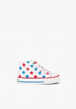 Shop Zapatillas Altas Lona Estrellas Bebé Zapatillas|Zapatillas