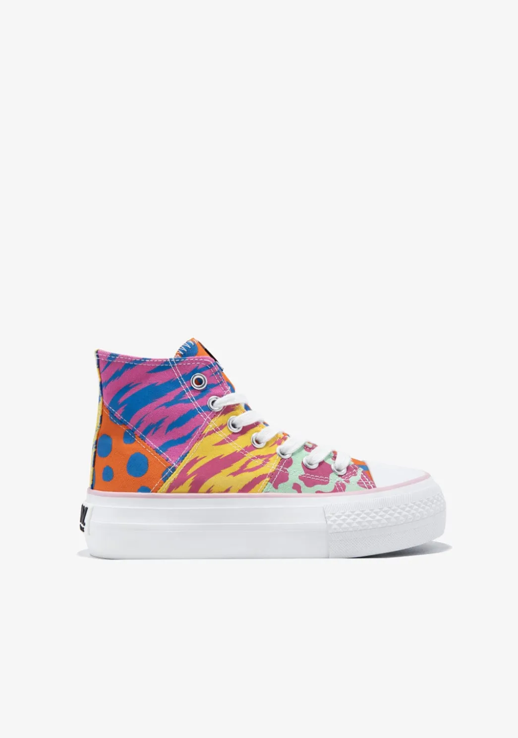 Online Zapatillas Altas Patchwork Multicolor B&W Zapatillas|Zapatillas