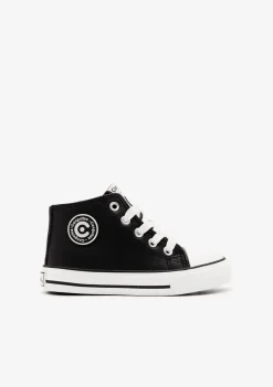Hot Zapatillas Altas Unisex Logo Napa Negro Zapatillas|Zapatillas