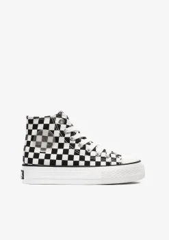 Sale Zapatillas Altas Unisex Lona Negro Blanco B&W Zapatillas|Zapatillas