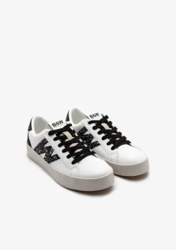Online Zapatillas Bajas Glitter Blanco / Negro B&W Zapatillas|Zapatillas