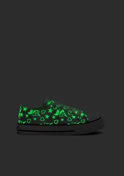 Outlet Zapatillas Brillo En La Oscuridad Plata Zapatillas