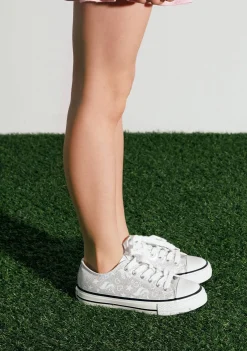 Outlet Zapatillas Brillo En La Oscuridad Plata Zapatillas