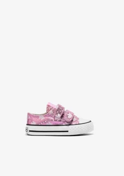 Cheap Zapatillas De Bebé Brillo En La Oscuridad Lona Rosa Zapatillas|Zapatillas