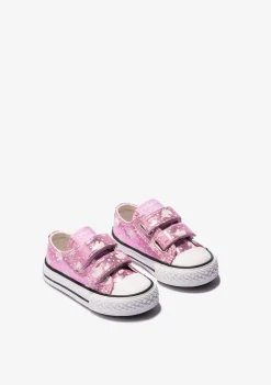 Cheap Zapatillas De Bebé Brillo En La Oscuridad Lona Rosa Zapatillas|Zapatillas