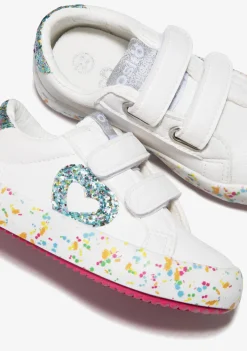 Best Zapatillas De Bebé Confeti Glitter Blanco Zapatillas|Zapatillas