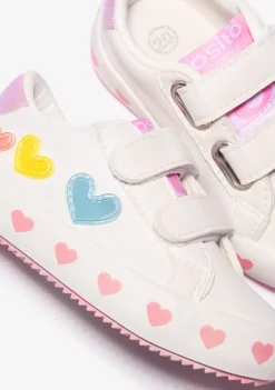 Best Sale Zapatillas De Bebé Corazones Blanco Zapatillas|Zapatillas