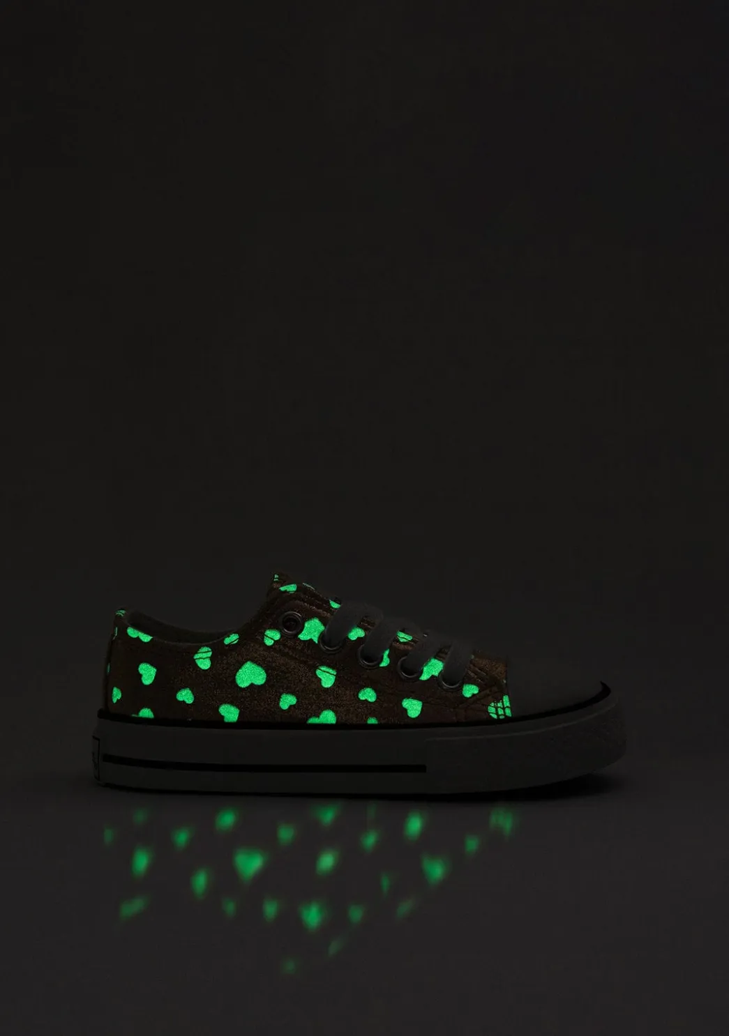 New Zapatillas De Niña Brillo En La Oscuridad Platino Zapatillas