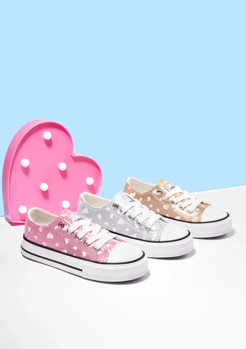New Zapatillas De Niña Brillo En La Oscuridad Platino Zapatillas