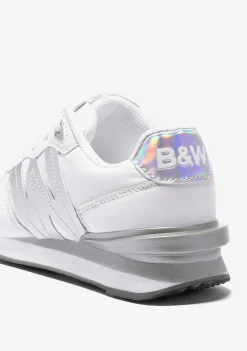 Best Sale Zapatillas De Niña Logo Blanco Plata B&W Zapatillas|Zapatillas