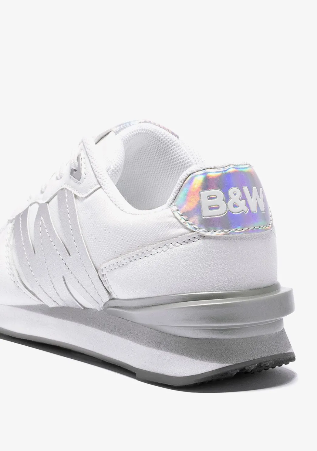 Best Sale Zapatillas De Niña Logo Blanco Plata B&W Zapatillas|Zapatillas