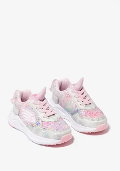 Discount Zapatillas De Niña Unicornio Con Luz Metalizado Blanco Zapatillas Con Luces|Zapatillas