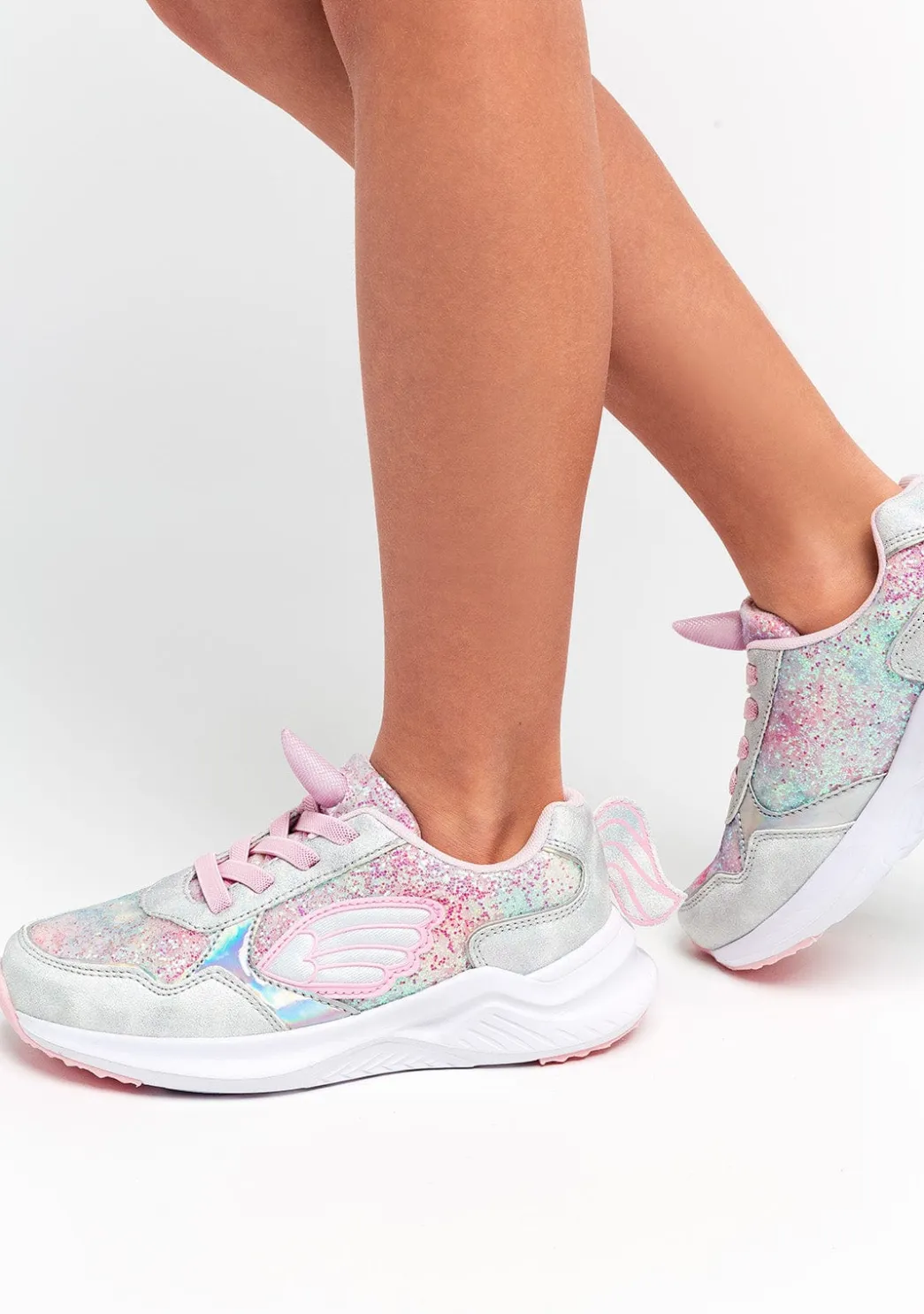 Discount Zapatillas De Niña Unicornio Con Luz Metalizado Blanco Zapatillas Con Luces|Zapatillas
