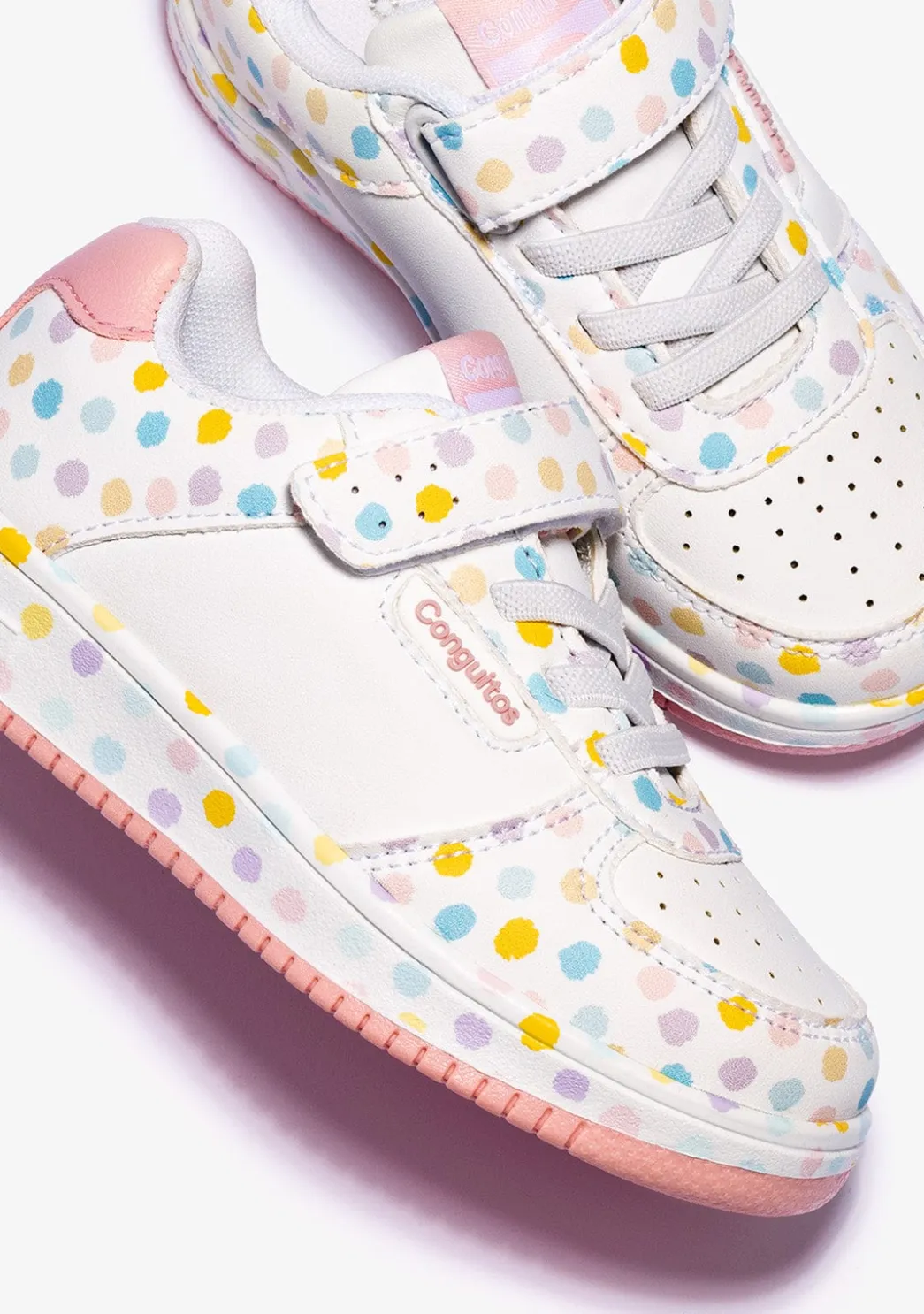 Cheap Zapatillas Elástico Puntos Blanco Zapatillas|Zapatillas
